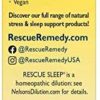 Bach RESCUE SLEEP Dropper 20mL, Natural Sleep Aid, Homeopathic Flower Remedy, Free of Melatonin, Sugar, and Gluten, Kid-Friendly, Non-alcohol Formula - Image 4