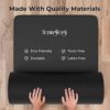HemingWeigh Extra Thick Yoga Mat for Women and Men With Strap, 72x23 in Large Non-slip Exercise Mat for Home Workout Outdoor Training Pilates Stretching, Fitness Pad Cushions Knees and Back - Image 2