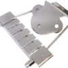 6 String Trapeze Tailpiece for Jazz Archtop Electric Guitar Replacement (Chrome Short) - Image 4