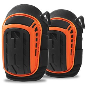 Knee Pads, Knee Pads for Men Floor Work, Construction Knee Pads, Heavy-Duty Knee Pads Work for Men and Women, Comfortable Knee Pads for Flooring, Ideal choice of for Repair Worker, Carpenter, Mechanic
