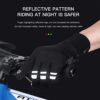 TEMEI Winter Warm Gloves Men Women, Touch Screen Waterproof Windproof Glove Non-Slip Grips for Running Hiking Driving Cycling - Image 4