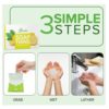 BAMBOEARTH Antibacterial Paper Soap Sheets For Hand Washing - 3 Packs Portable Disinfecting Pocket Travel Soap Sheet Dissolvable And Disposable Camping Mini Size Dry SoapSheets For laundry Hands Wash (Fresh Lemon Pack Of 3) - Image 3