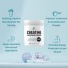 Creatine Monohydrate Powder 600 Grams (1.32lb), Unflavored | Pure | Micronized Creatine Powder, 5000mg(5g) Per Serving, 4 Month Supply, Vegan | Keto, Non-GMO, No Filler, No Additives - 120 Servings - Image 4