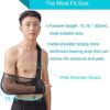 Arm Sling for Shoulder Injury Broken Arm Elbow Medical Grade Quality Mesh Arm Support Small for Men Women Injury Recovery Arm Immobilizer Unisex, 13"-16" Black - Image 4