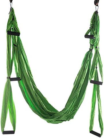 ROBDAE Aerial Yoga Swing Anti-Gravity Aerial Yoga Hang Parachute ClothYoga Studio Aerial Hammock Indoor for Air Yoga Inversion Exercises (Color : Purple, Size : 245x140cm) - Image 2
