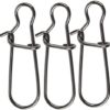 100 Pack Duo Lock Snaps Size 0-8 Black Nice Snap Swivel Solid Rings Stainless Steel USA Fishing Tackle Kit - Test: 26LB-220LB - Image 6