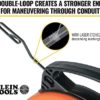 Klein Tools 56331 Fish Tape, Steel Wire Puller with Double Loop Tip, Optimized Housing and Handle, 1/8-Inch x 50-Foot - Image 4
