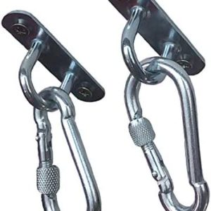 Home Fitness Support Equipment Highly Durable 2 piece Anchor Mount with Locking Carabiners 900 lbs Body Weight Strength Training Systems, Yoga Swings , Crossfit Equipment,Suspension Straps