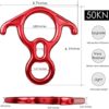 Bassizo 50KN Rescue 8 with Ears, Figure 8 Descender Belaying and Rappelling Climbing Gear for Rope Peak Rescue Rock Tree Training Outdoor Aerial Yoga 7075 Aluminum Alloy - Image 3