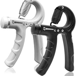 FitColt Grip Strength Trainer 2 Pack, Hand Grip Strengthener, Non-Slip Hand Gripper with Adjustable Resistance 11-132 Lbs, Forearm Strengthener for Hand Strength Training and Injury Recovery
