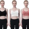 WANAYOU Women Strappy Sports Bra for Women,Cross Back Sports Bra Padded Yoga Bra 3 Pack Medium Support Workout Bra - Image 3