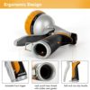 RESTMO Garden Hose Nozzle, Heavy Duty Metal Water Hose Nozzle with 7 Adjustable Spray Patterns, High Pressure Hand Sprayer with Flow Control, Best for Watering Plant & Lawn, Washing Car & Pet, Yellow - Image 5