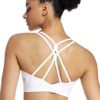 RUNNING GIRL Strappy Sports Bra for Women Sexy Crisscross Back Light Support Yoga Bra with Removable Cups - Image 2