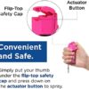 Mace Brand Pocket Pepper Spray and Alarm Combo (Neon Pink) – Accurate 10’ Powerful Pepper Spray with Flip Top Safety Cap, Includes Personal Alarm, Leaves UV Dye on Skin – Great for Self-Defense - Image 4