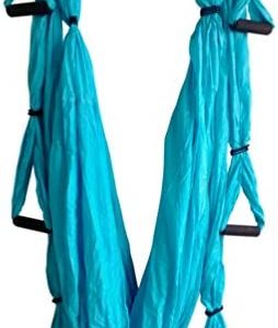 wellsem Deluxe Aerial Yoga Hammock Yoga Inversion Sling Swing for Aerial Yoga, Flying Fitness