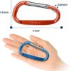Gimars 3" 10 Pcs Improved Durable Spring-Loaded Gate Aluminum D Ring Carabiners Clips Hook for Home, Rv, Camping, Fishing, Hiking, Traveling, GM-510 - Image 5
