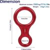 AOKWIT Rescue Figure 8 Descender Climbing Gear Downhill Equipment 35KN/3500kg 7075 Aluminum Alloy Rigging Plate for Climbing Belaying and Rappeling Device - Image 7