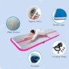 CNSPORT 10ft/13ft/16ft/20ft/23ft/26ft Inflatable Gymnastics Airtrack Tumbling Mat Air Track Floor Mats with Electric Air Pump for Home Use/Training/Cheerleading/Beach/Park and Water - Image 5