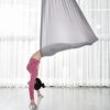 ZCXBHD Aerial Yoga Hammock Set 5mx2.8m Fitness Anti Gravity with 350 KG Load for Inversion Exercise Pilates Gymnastics (Color : Light Gray) - Image 4