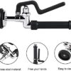 RWUSNX Pre-Rinse Sprayer Valve for Commercial Kitchen Sink Faucet, 1.42 GPM High Pressure Commercial Pre Rinse Faucet Spray Head with Hand Grip Assembly Replacement Kit Chrome Polished (Black) - Image 3