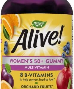 Nature's Way Alive! Women’s 50+ Gummy Multivitamin, Full B Vitamin Complex, 130 Gummies