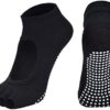 2 Pairs Toeless Yoga Socks Non-Slip Grips for Pilates Ballet Dance Barefoot Workout Cotton Open Toe Women Sports Socks - Image 2