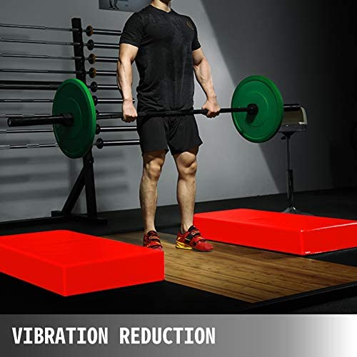 Happybuy 10 inch Thickness Fitness Crash Pad, Max Capacity 880LBS Barbell Crash Cushion Pads, High-Density Foam Filler Weightlifting Protector Falling Pads, One Pair Cushioned Foam Mat for Olympic Weightlifting - Image 3