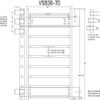 Vita Vibe VSB Series- 36" Wide Stall Bars (Swedish Bars) - 72" - 90" Tall - Image 2