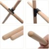 2 Pcs Yoga Sticks for Back Posture, Posture Correction Wooden Sticks with Stick Buckle, Humpback Correction Stick, Open Your Shoulder, Open Back Your Body, Shape The Perfect Figure - Image 3