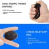 Syrako Hand Grip Strength Trainer, Forearm Trainer Workout Kit (5Pack), Adjustable Resistance Hand Gripper, Finger Trainer, Grip Ring & Stress Relief Ball - Image 5