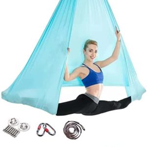 Silks Hammock,Silk Starter kit, Yoga Hammock Including Locking Buckles, Extension Straps, 197 inches Long and 110 inches Wide…