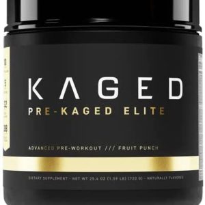 Pre Workout Powder; Pre-KAGED Elite Preworkout for Men & Women, High Stimulant for Workout Energy, Focus & Pumps; Premium L-Citrulline, Beta Alanine, Creatine, & 388mg of Caffeine, Fruit Punch