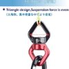 TRIWONDER Swing Swivel 30KN Micro Rotator Safety Rotational Device Hanging Accessory for Rock Climbing, Hanging Hammock, Web Tree Swing, Aerial Dance, Children's Swing Spinner Hanger - Image 6