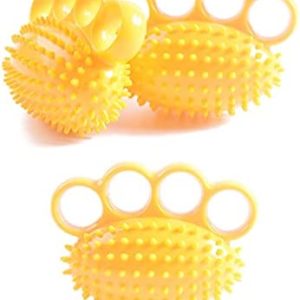 Hand Grip Exerciser Strengthener, 4 Fingers Strengthener Hand Therapy Equipment, Grip Strength Trainer&Therapy Ball for Therapy Arthritis, Relieve Wrist, Thumb Pain & Hand Recovery
