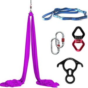 HONGYIFEI2021 Yoga Hammock Yoga Swing for Home Outdoor Yoga Hammock Set Aerial Yoga Hammock Acrobatic Dance Yoga Fitness Accessories Aerial Silk Aerial Yoga Hammock (Color : B)