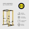 HULKFIT Pro Series 2.35" x 2.35" Power Cage Squat Rack - Multi Color - Image 3
