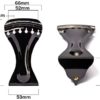 Alnicov Dobro Tailpiece Zinc Alloy for 6 Strings Dobro Resonator Guitar Black - Image 5