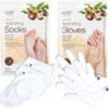New Epielle Hydrating Hand & Foot Masks (Glove & Socks 12pk) for Dry Hand, Dry & Cracked Heel | Shea Butter + Jojoba Oil + Vitamin E | Skincare Gifts | New Years Skincare - Image 2