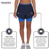 Women's Running Shorts Elastic High Waisted Dry-Fit Moisture Wicking Performance Workout Athletic Biker Compression Pocket - Image 3