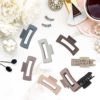 Beauty.H.C 8Pcs Large Hair Claw Clips Strong Hold Big Claw Clips for Thick Thin Long Hair No Slip Square Hair Clips for Women Girls, 4.1 Inch Jaw Clips Gifts - Image 4