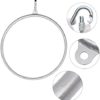 ZHFEISY Aerial Hoop Kit 770 Lbs Capacity Single Point Aerial Rings Equipment Aerial Hoop for Home Dance Studio Gyms and Performance Venue - Image 3