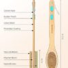 Metene Shower Brush with Soft and Stiff Bristles, Bath Dual-Sided Long Handle Back Scrubber Body Exfoliator for Wet or Dry Brushing - Image 5
