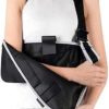Solmyr Arm Sling with Ergonomic Design for Broken Fractured Arm Elbow Wrist, Split Strap and Waistband, Adjustable Shoulder Strap, Universal for Left and Right Arms(L) - Image 4