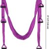 Aerial Yoga Swing Set, Aerial Silks Yoga Hammock Trapeze Sling Yoga Swing, Antigravity Yoga Inversion Tool with Ceiling Anchors and Daisy Chains for Gym Home Fitness - Image 4