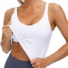 Women’s Longline Sports Bra Wirefree Padded Medium Support Yoga Bras Gym Running Workout Tank Tops - Image 5
