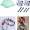 Aerial Yoga Swing Set Yoga Hammock Trapeze Sling Kit Extension Strong Antigravity Ceiling Hanging Inversion Swing Professional Studio Equipment Multiple Sizes & Color - Image 8