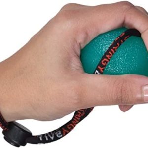 Secure Stress Balls on a String - for Stress Relief, Hand Exercise, Strengthening, Rehabilitation - Soft, Medium and Firm Stress Balls - No Falling or Rolling Away