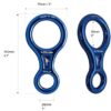 Fusion Climb Aluminum Figure 8 Descender Blue Heavy Duty - Image 2