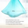 Aerial Yoga Swing Set Yoga Hammock Trapeze Sling Kit Extension Strong Antigravity Ceiling Hanging Inversion Swing Professional Studio Equipment Multiple Sizes & Color - Image 5
