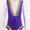 YUUMIN Girls Cosplay Circus Trapeze Artist Costume Kids Leotard with Cape Top Fancy Party Dress Up Role Play - Image 3